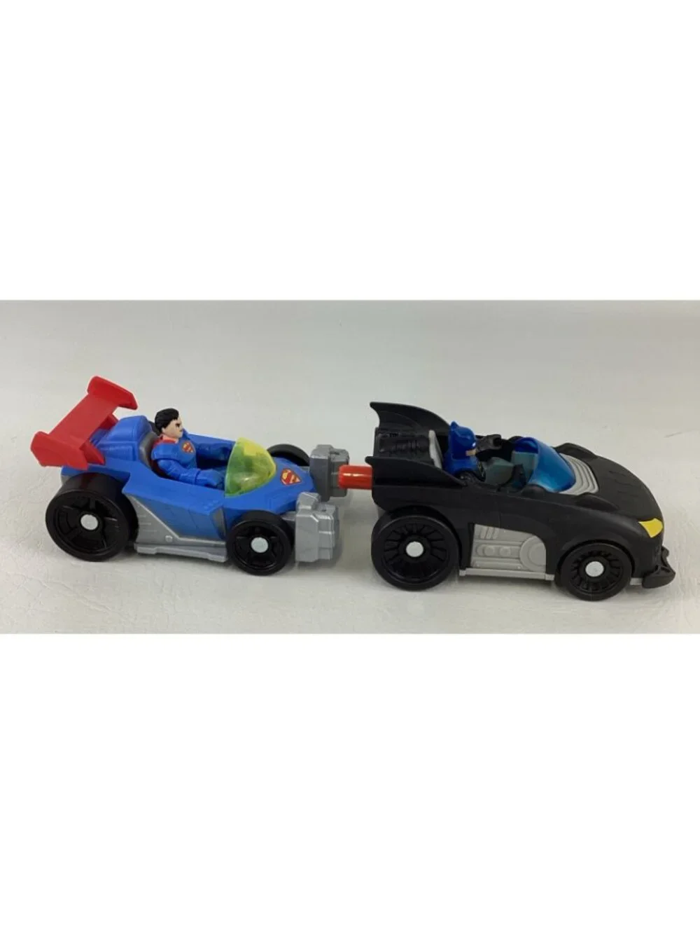 Fisher Price Imaginext DC Super Friends Metal Force Batmobile Superman Batman